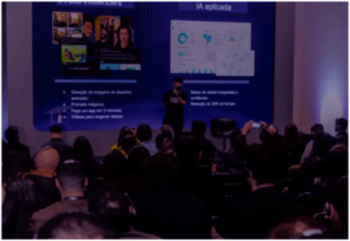 Henrique de Castro em palestra no AI Brasil Experience